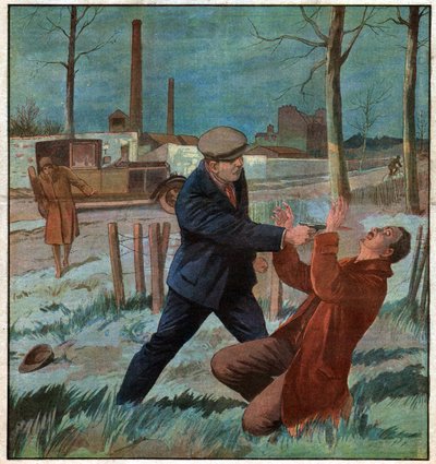 Murder of a Taxi Driver by Ferdinand Georg Waldmuller