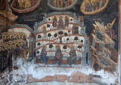 Monastery (Manastirea Cozia). The Church. Interior. Mural Paintings. by . .