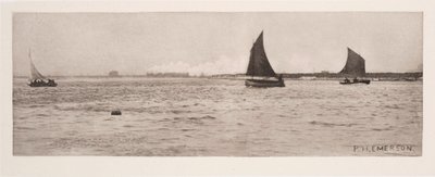 On Breydon Water, Sea-Fog Coming Up by Frederick (attr. to) Barnard