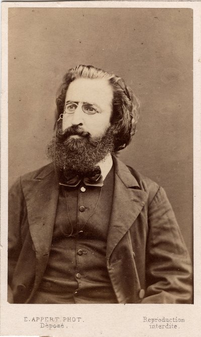 Paris Commune (1871): Portrait of Theophile Ferre (1846-1871) Member of the Commune. Photography Appert. Dim. 10.5x6.3 cm by Frederick (attr. to) Barnard