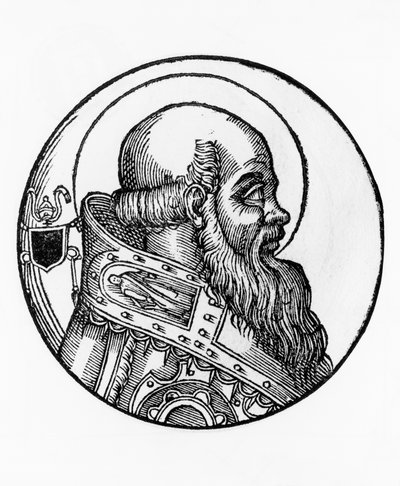 Portrait of Boniface III, 66th Pope of Catholic Church by William Walcutt