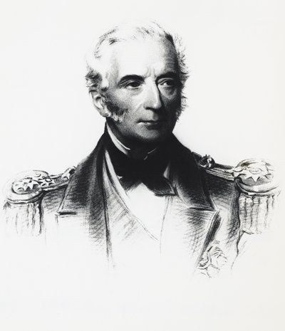 Portrait of Edward Hobart Seymour (1840-1929), Admiral of the allied fleet involved in clashes with the Boxers in China by Georg Carl Heinrich Dollmann
