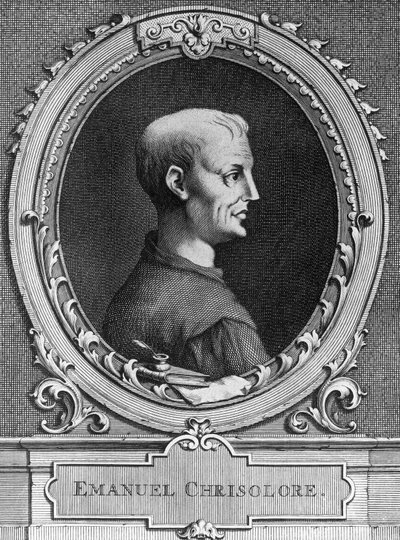 Portrait of Emanuele Crisolora, Byzantine humanist by William Walcutt
