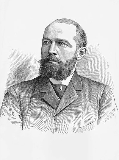 Portrait of Emil von Behring, German physiologist and bacteriologist, Nobel Prize in Chemistry in 1901 by William Walcutt
