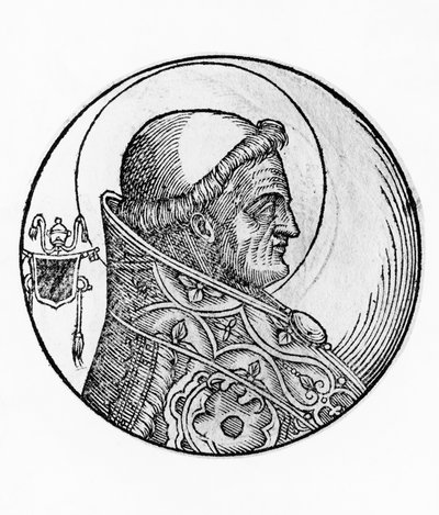 Portrait of Saint Celestine I, 43rd Pope of Catholic Church by William Walcutt