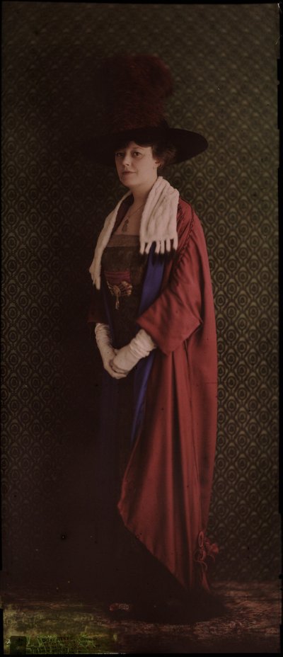 Portrait of a woman in ceremonial robes, c 1912 by Frederick (attr. to) Barnard