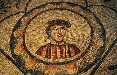 Portrait of Donor, Floor Mosaic of Basilica of Assumption of Saint Mary by Georg Carl Heinrich Dollmann