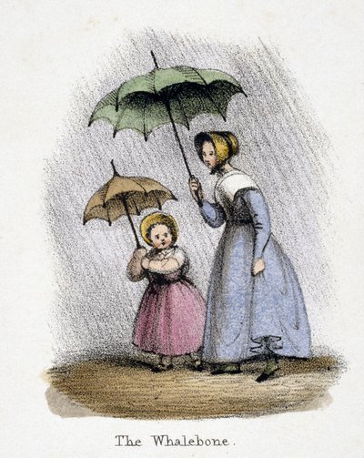 Raining, c. 1845 by Frederick (attr. to) Barnard