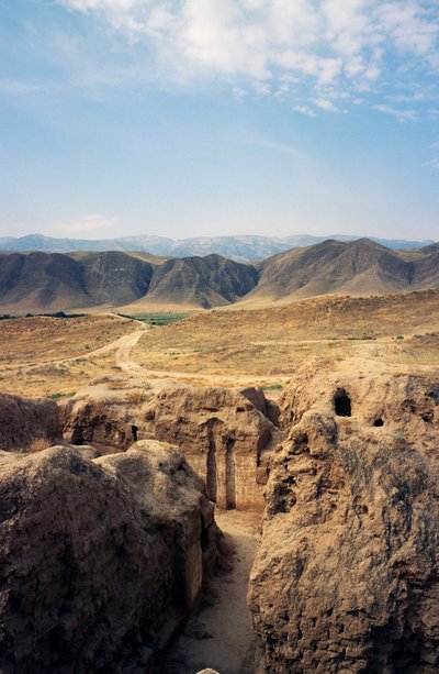 Ruins of Nisa, capital of the Parthian Empire, Turkmenistan by Georg Carl Heinrich Dollmann