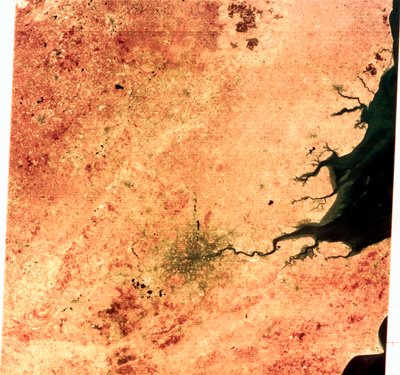 Landsat Image of South-East England by Frederick (attr. to) Barnard