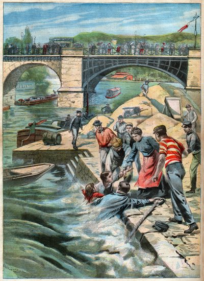 Rescue on the Seine by John Pardon