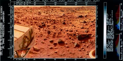Spacecraft, USA, Viking Close-Up View of the Martian Landscape from the Viking 1 Lander by Ferdinand Georg Waldmuller