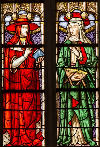 Stained Glass Window of the Cathedral of Saint Etienne de Sens by . .