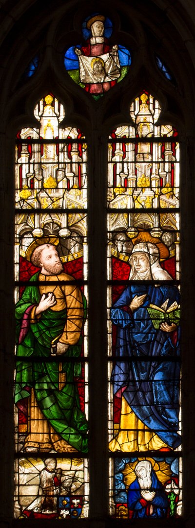 Stained Glass Window of the Cathedral of Saint Etienne de Sens by . .