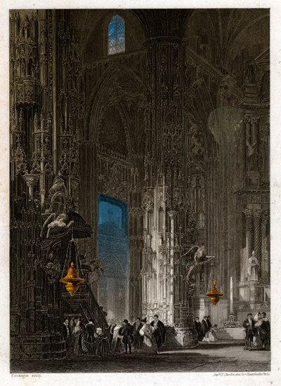 The Cathedral of Saint Saviour in Jerez de la Frontera, circa 1840 by . .