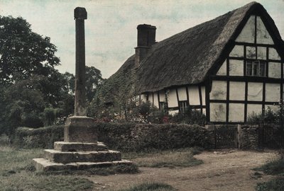 The Village Cross, Ashton-Under-Hill, Gloucestershire by Frederick (attr. to) Barnard