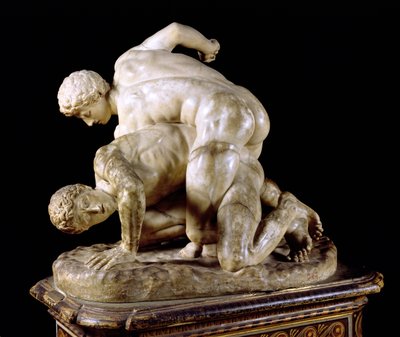 The Wrestler, copy of Greek sculpture 3rd century BC by Hippolyte Lalaise Devéria