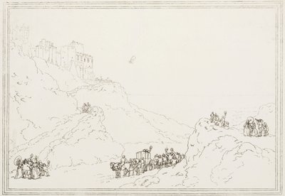 The First Channel Crossing by Balloon, 7 January 1785 by Frederick (attr. to) Barnard
