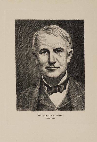 Thomas Alva Edison, American Inventor, Early 20th Century by Frederick (attr. to) Barnard