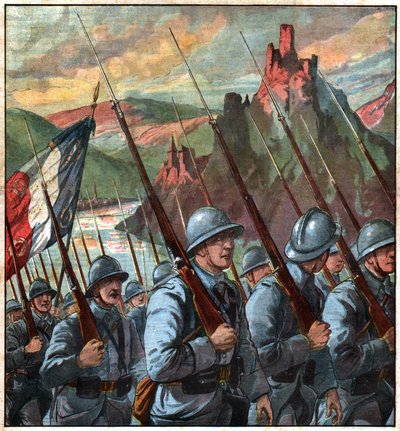 French Troops in Rhineland by Ferdinand Georg Waldmuller