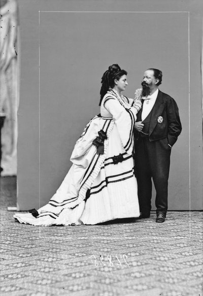 Vittorio Emanuele II with Rosa Vercellana, Countess of Mirafiori by Henry Charles Fehr