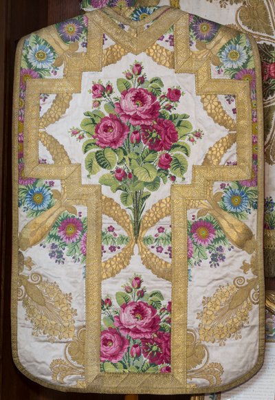 Chasuble of a liturgical ensemble offered by Louis-Philippe 1810 by . .