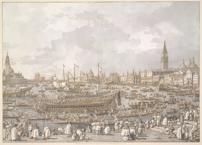 The Doge of Venice Departing for the Lido by Canaletto