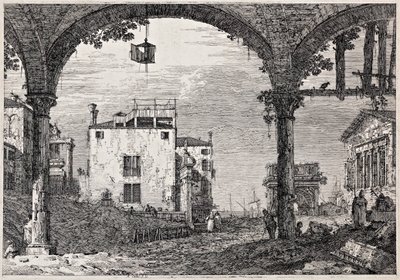 The portico with a lantern from the series 