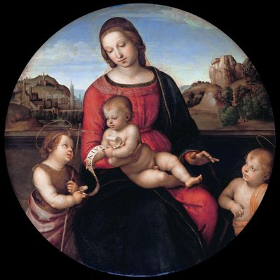 Mary with the Child, John the Baptist and a Holy Boy (Madonna Terranuova) by Raphael