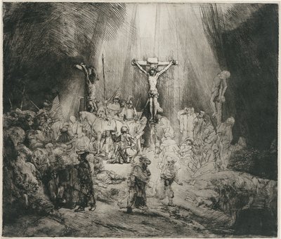Christ Crucified Between the Two Thieves (The Three Crosses) by Rembrandt van Rijn