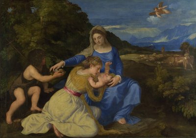 The Virgin and Child with the Infant Saint John and a Female Saint or Donor (