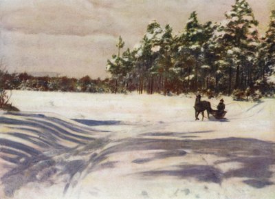 A Winter Scene in Latvia by after A. Langfier
