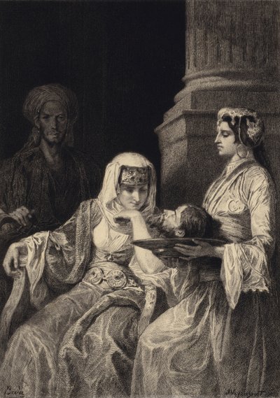 Herodias and the Head of John the Baptist by after Albert Robida