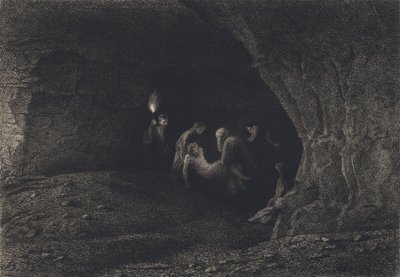 Jesus Laid in the Sepulchre by after Albert Robida