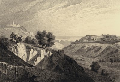 Jesus on the Mount of Olives by after Albert Robida