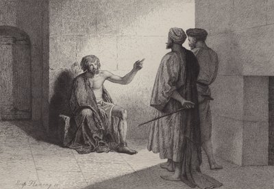 John the Baptist in Prison by after Albert Robida
