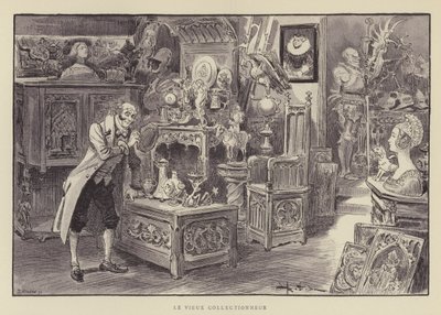 The Old Collector by after Albert Robida