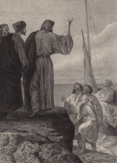 The Calling of James and John by after Albert Robida
