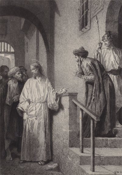 The Mother and the Brethren of Jesus by after Albert Robida