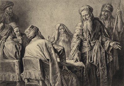 The Officers of the Chief Priests by after Albert Robida