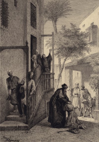 The Prodigal Son by after Albert Robida