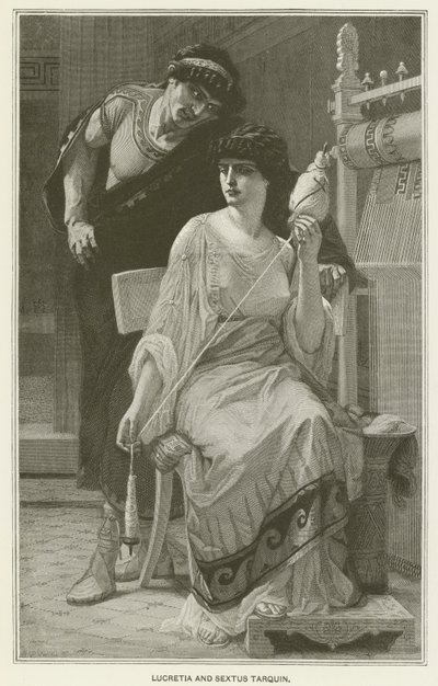 Lucretia and Sextus Tarquin by after Alexandre Cabanel