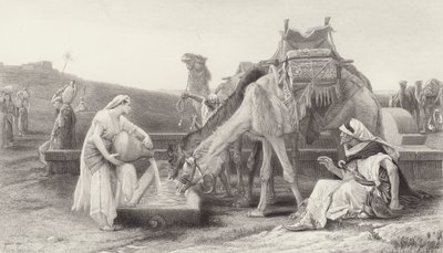 Rebekah and Eliezer by after Alexandre Cabanel