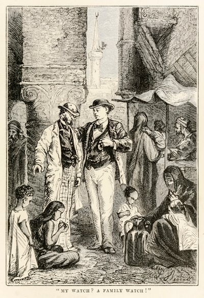 My watch? A family watch!, from Around the World in Eighty Days by Jules Verne by after Alphonse Marie de Neuville