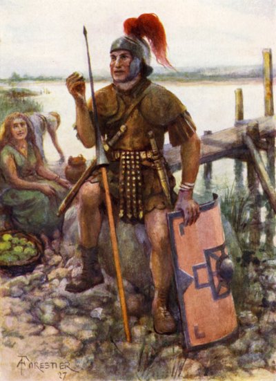 An Auxiliary at a Ferry on the Tyne by after Amedee Forestier