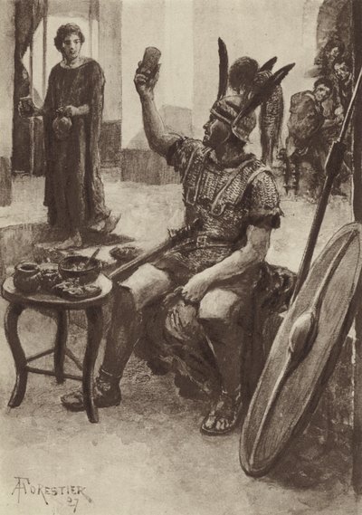An Infantryman at an Inn by after Amedee Forestier
