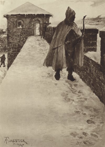Patrolling a North-British Fort in Winter by after Amedee Forestier