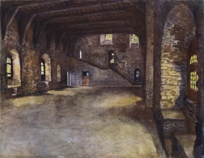 The Banquet Hall, Chateau des Comtes, Ghent by after Amedee Forestier