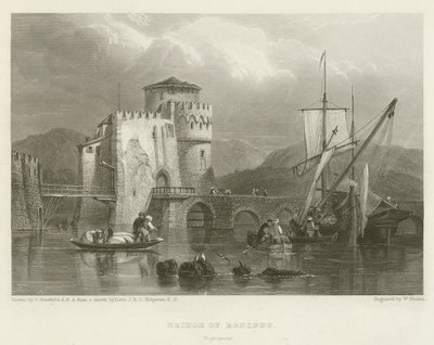 Bridge of Egnippo, Negropont by after C. Stanfield