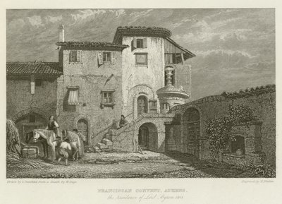 Franciscan Convent, Athens, the residence of Lord Byron, 1811 by after C. Stanfield